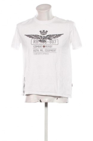 Męski T-shirt Aeronautica Militare, Rozmiar L, Kolor Biały, Cena 169,99 zł