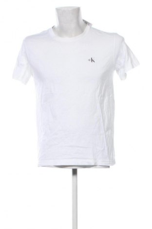 Мъжка тениска Calvin Klein Jeans, Размер M, Цвят Бял, Цена 62,99 лв.