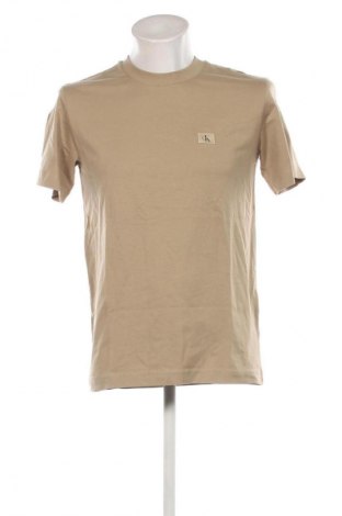 Męski T-shirt Calvin Klein Jeans, Rozmiar S, Kolor Beżowy, Cena 202,99 zł