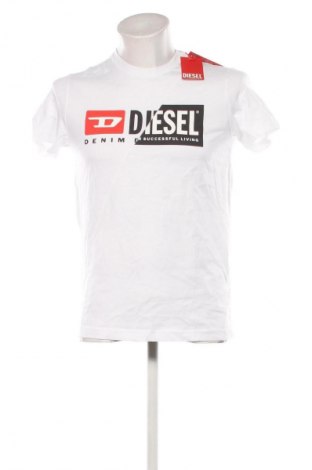 Мъжка тениска Diesel, Размер M, Цвят Бял, Цена 172,99 лв.