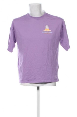 Męski T-shirt Even&Odd, Rozmiar S, Kolor Fioletowy, Cena 101,99 zł