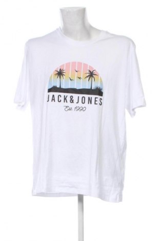 Herren T-Shirt Jack & Jones, Größe XXL, Farbe Weiß, Preis € 22,99