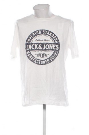 Męski T-shirt Jack & Jones, Rozmiar XL, Kolor Biały, Cena 87,99 zł
