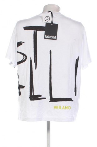 Herren T-Shirt Just Cavalli, Größe S, Farbe Weiß, Preis € 79,99