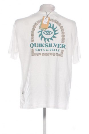 Tricou de bărbați Quiksilver, Mărime L, Culoare Alb, Preț 117,99 Lei