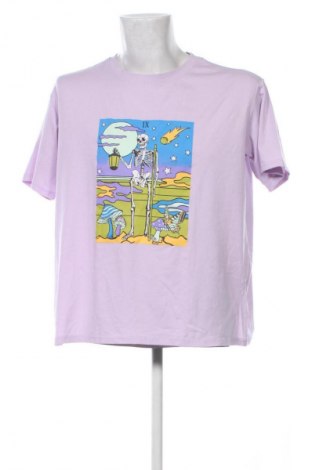 Męski T-shirt Romwe, Rozmiar L, Kolor Kolorowy, Cena 44,94 zł