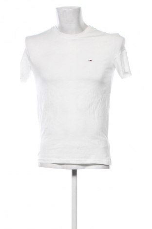 Herren T-Shirt Tommy Jeans, Größe S, Farbe Weiß, Preis 43,99 €