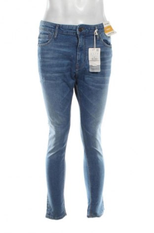 Blugi de bărbați Pull&Bear, Mărime S, Culoare Albastru, Preț 214,99 Lei