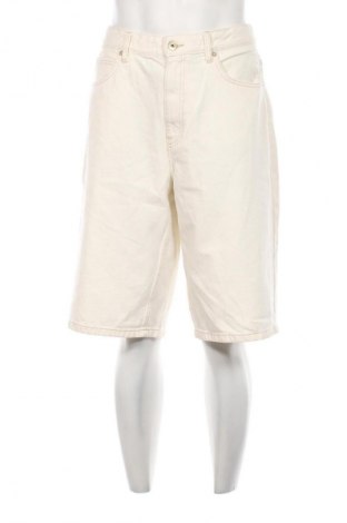 Pantaloni scurți de bărbați Bershka, Mărime L, Culoare Ecru, Preț 77,99 Lei