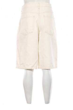 Pantaloni scurți de bărbați Bershka, Mărime L, Culoare Ecru, Preț 77,99 Lei