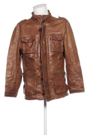 Herren Lederjacke ONLY, Größe L, Farbe Braun, Preis 98,99 €