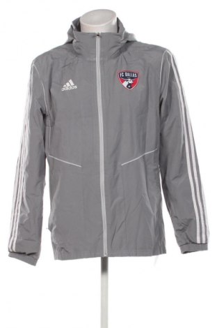 Herrenjacke Adidas, Größe M, Farbe Grau, Preis 56,99 €