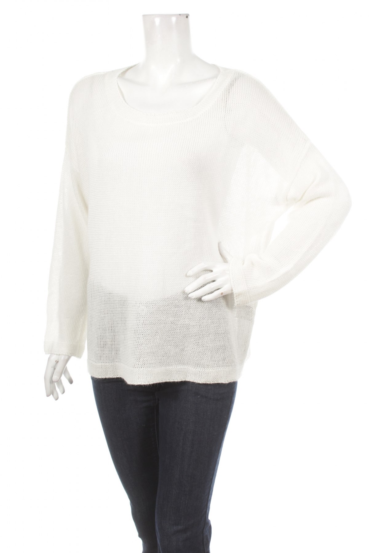 Дамски пуловер Ahlens, Размер XL, Цвят Бял, Цена 29,00 лв.