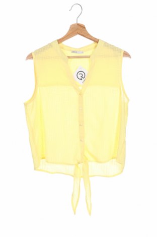Дамска риза Cropp, Размер XL, Цвят Жълт, 100% полиестер, Цена 5,50 лв.