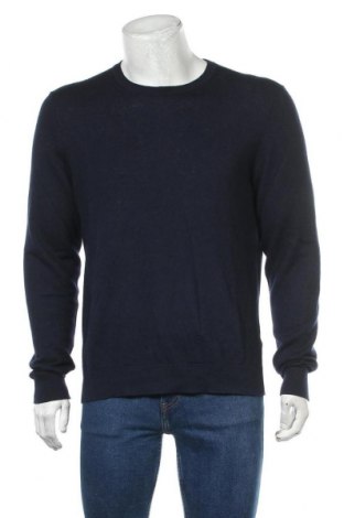 Pánsky sveter  Burberry, Veľkosť L, Farba Modrá, 50% bavlna, 50% kašmír, Cena  91,29 €