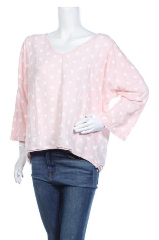 Bluzka damska Made In Italy, Rozmiar XL, Kolor Różowy, 50% len, 50% bawełna, Cena 93,55 zł