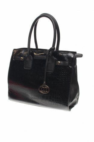 Γυναικεία τσάντα Manoukian, Χρώμα Μαύρο, Δερματίνη, Τιμή 71,13 €