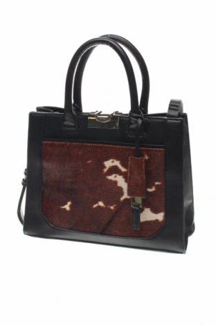 Γυναικεία τσάντα Parfois, Χρώμα Μαύρο, Δερματίνη, φυσική τρίχα, Τιμή 32,91 €