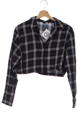 Дамска риза H&M Divided, Размер XXS, Цвят Черен, Памук, Цена 10,40 лв.