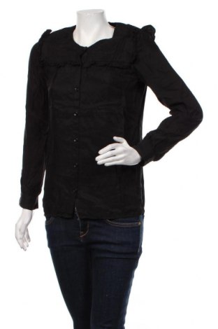 Дамска риза Selected Femme, Размер S, Цвят Черен, 60% купро, 40% вискоза, Цена 42,00 лв.