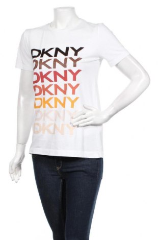 Дамска тениска DKNY, Размер XS, Цвят Бял, 60% памук, 40% модал, Цена 51,00 лв.