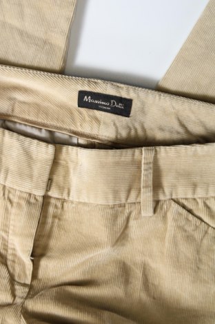Γυναικείο κοτλέ παντελόνι Massimo Dutti, Μέγεθος M, Χρώμα  Μπέζ, 53% βισκόζη, 47% πολυεστέρας, Τιμή 12,86 €