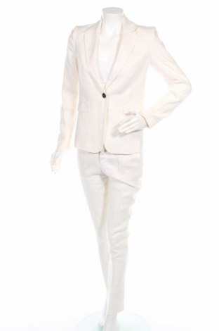 Γυναικείο κοστούμι Mango, Μέγεθος XS, Χρώμα Εκρού, Λινό, Τιμή 38,35 €