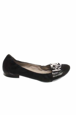 Дамски обувки Hogl, Размер 39, Цвят Черен, Естествен велур, естествена кожа, Цена 89,30 лв.