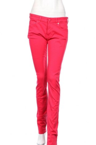 Дамски панталон Love Moschino, Размер L, Цвят Червен, 97% памук, 3% еластан, Цена 166,00 лв.