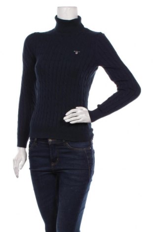 Γυναικείο πουλόβερ Gant, Μέγεθος XS, Χρώμα Μπλέ, 88% βαμβάκι, 10% πολυαμίδη, 2% ελαστάνη, Τιμή 104,00 €