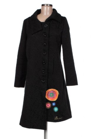 Дамско палто Desigual, Размер M, Цвят Черен, Цена 139,00 лв.