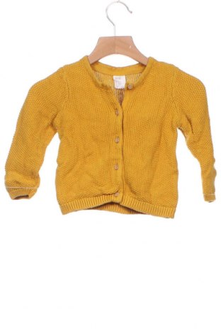 Kinder Strickjacke H&M, Größe 12-18m/ 80-86 cm, Farbe Gelb, Baumwolle, Preis 13,92 €
