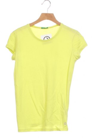 Dziecięcy T-shirt United Colors Of Benetton, Rozmiar 12-13y/ 158-164 cm, Kolor Żółty, Bawełna, Cena 70,37 zł