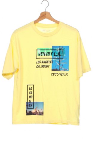 Dziecięcy T-shirt Zara, Rozmiar 13-14y/ 164-168 cm, Kolor Żółty, Bawełna, Cena 70,37 zł