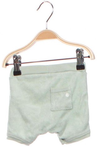 Детски къс панталон Petit Bateau, Размер 6-9m/ 68-74 см, Цвят Зелен, Памук, Цена 23,00 лв.