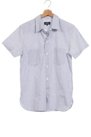 Мъжка риза A.P.C., Размер XS, Цвят Син, 82% памук, 18% лен, Цена 28,90 лв.