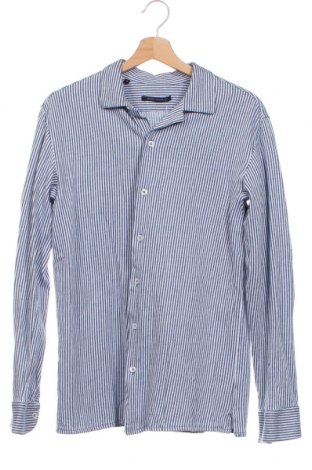 Мъжка риза Adolfo Dominguez, Размер S, Цвят Син, 100% памук, Цена 27,00 лв.
