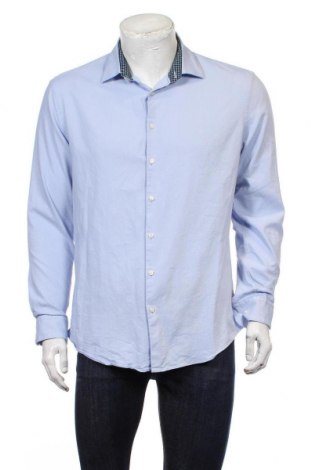 Pánská košile  Jake*s, Velikost M, Barva Modrá, 60% bavlna, 35% polyester, 5% elastan, Cena  482,00 Kč