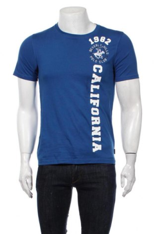 Ανδρικό t-shirt Beverly Hills Polo Club, Μέγεθος S, Χρώμα Μπλέ, Βαμβάκι, Τιμή 12,81 €