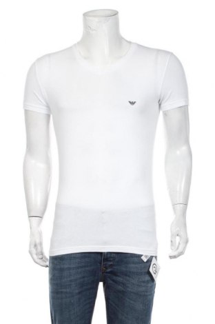 Pánské tričko  Emporio Armani, Velikost L, Barva Bílá, 95% bavlna, 5% elastan, Cena  505,00 Kč