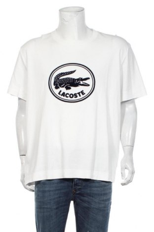 Ανδρικό t-shirt Lacoste, Μέγεθος XXL, Χρώμα Λευκό, Βαμβάκι, Τιμή 36,34 €