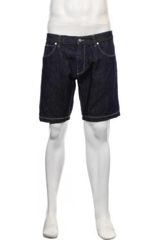 Pantaloni scurți de bărbați Hugo Boss, Mărime XL, Culoare Albastru, 70% bumbac, 30% in, Preț 306,25 Lei