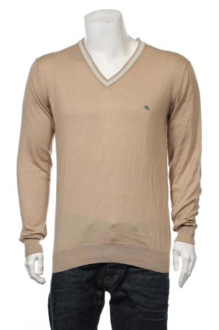 Мъжки пуловер Etro, Размер L, Цвят Бежов, 85% памук, 15% кашмир, Цена 256,20 лв.