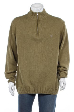 Ανδρικό πουλόβερ Gant, Μέγεθος 3XL, Χρώμα Πράσινο, Βαμβάκι, Τιμή 104,00 €