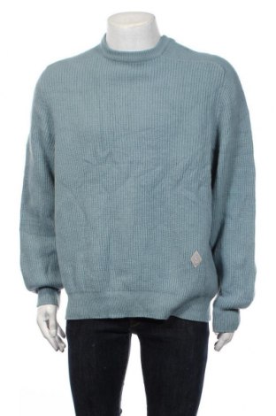 Мъжки пуловер Yves Saint Laurent, Размер M, Цвят Син, 60% вълна, 20% памук, 20% полиамид, Цена 215,46 лв.