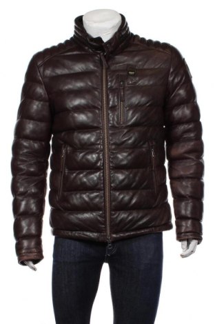 Мъжко кожено яке Blauer, Размер L, Цвят Кафяв, Естествена кожа, Цена 1 266,75 лв.