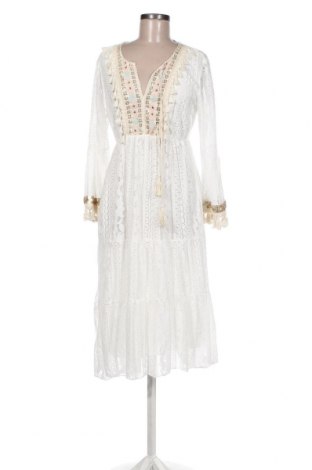 Φόρεμα Made In Italy, Μέγεθος S, Χρώμα Λευκό, Βαμβάκι, Τιμή 34,41 €