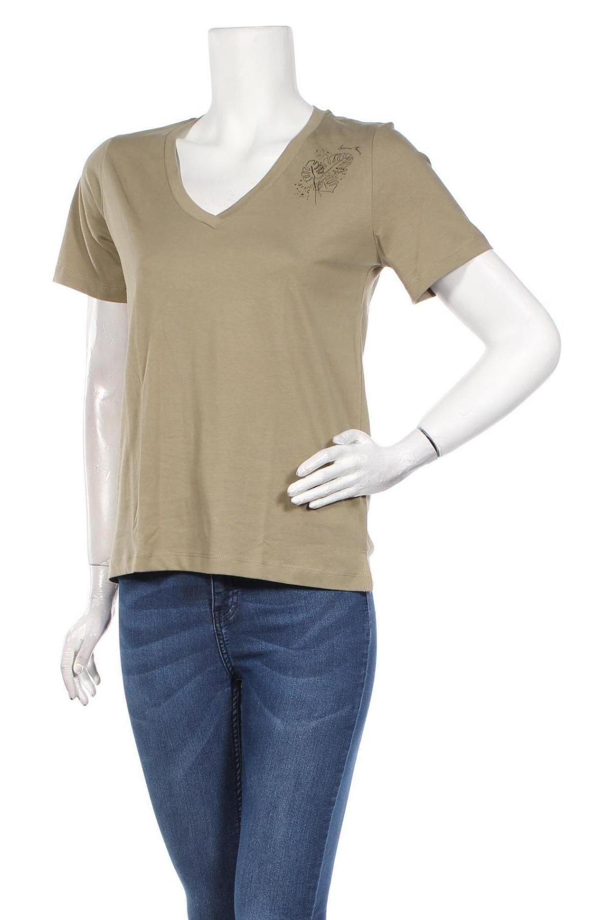 Γυναικείο t-shirt Edc By Esprit, Μέγεθος XS, Χρώμα Πράσινο, Βαμβάκι, Τιμή 7,58 €