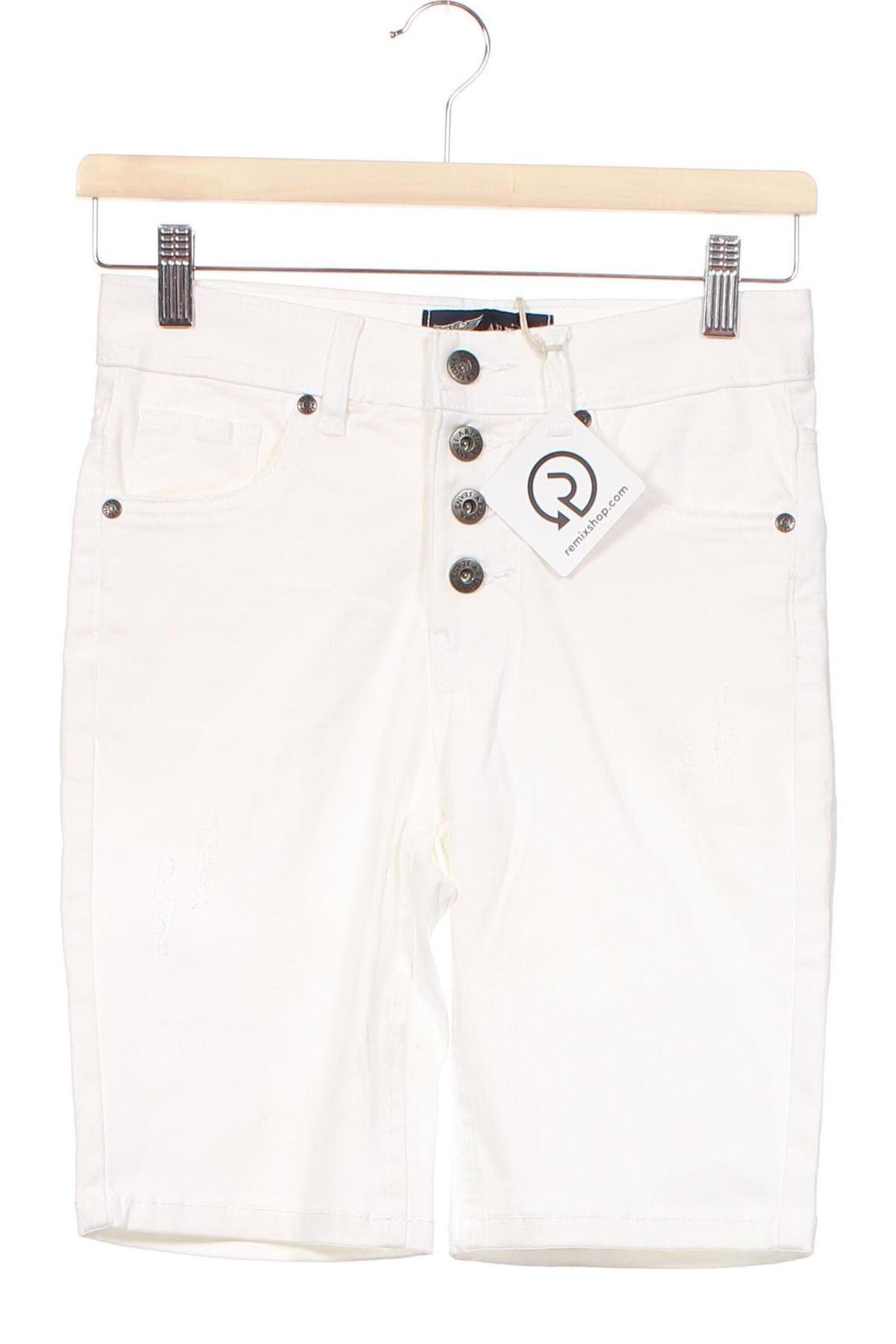 Дамски къс панталон Arizona, Размер XS, Цвят Бял, Цена 59,00 лв.