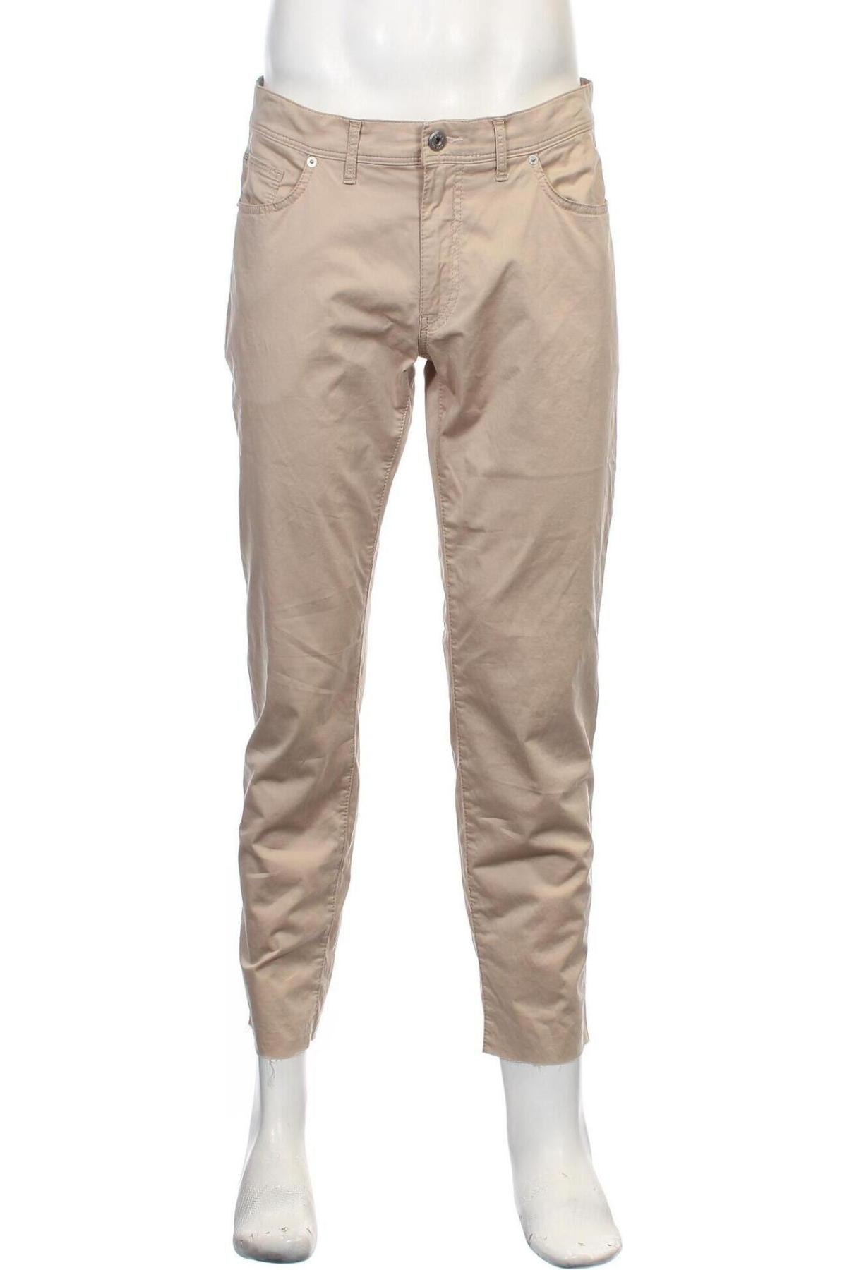 Мъжки панталон Brax, Размер L, Цвят Бежов, Цена 172,00 лв.